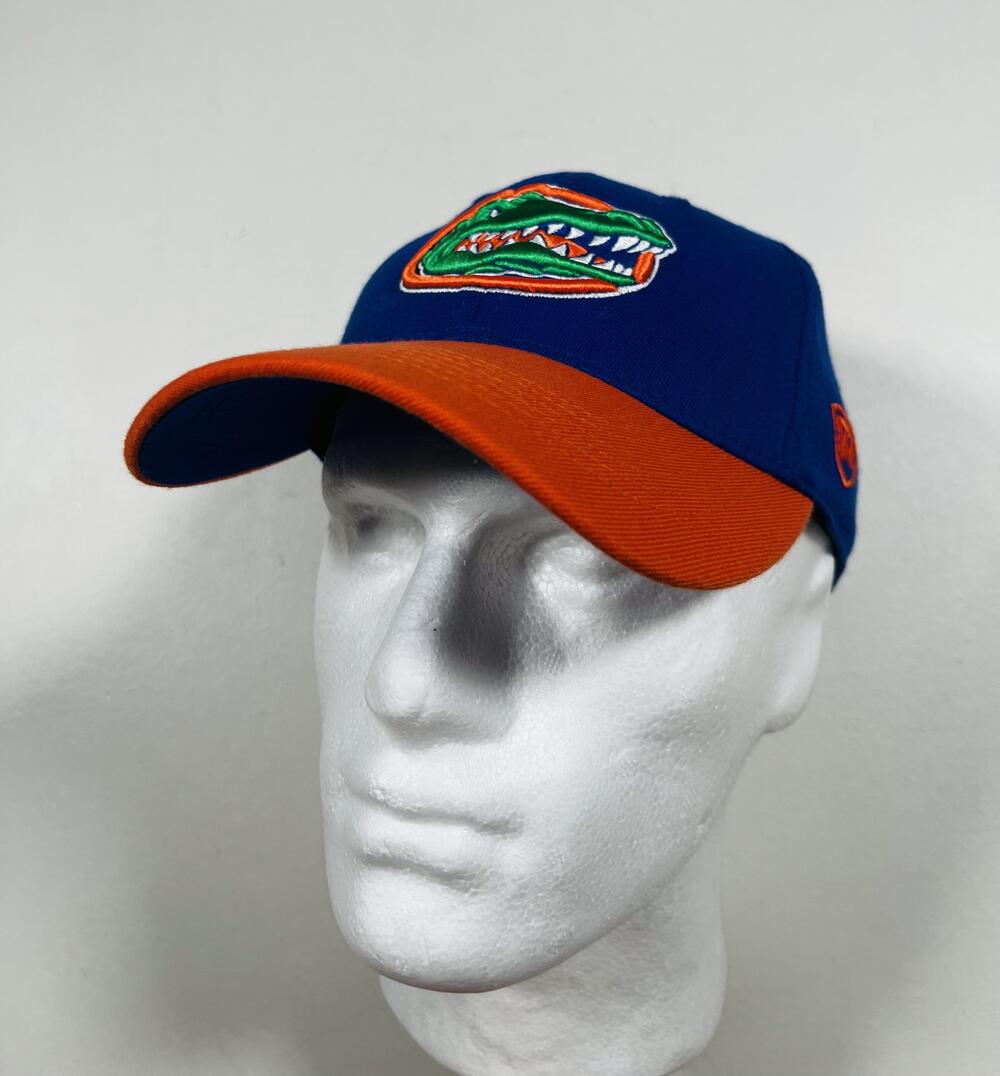Florida Gators Hat Cap Fitted Mens One Size Blue NCAA Football Top Of The World